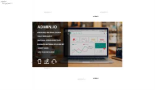 قالب متریال مدیریت وب سایت Admin.io به صورت HTML