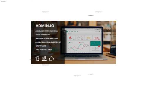 قالب متریال مدیریت وب سایت Admin.io به صورت HTML قالب متریال مدیریت وب سایت Admin.io به صورت HTML