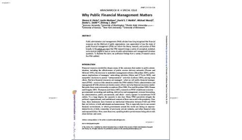 ترجمه مقاله Why Public Financial Management Matters ، چرا مدیریت امور مالی اهمیت دارد