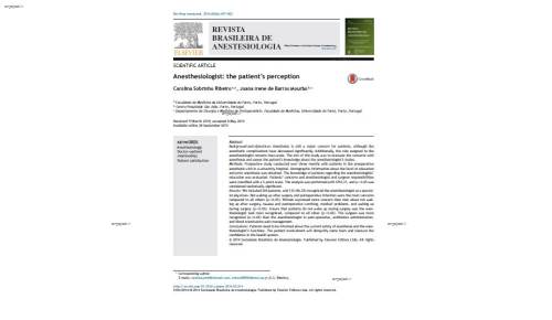 ترجمه مقاله متخصص بیهوشی : هوشیاری بیمار