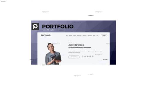 پوسته شخصی و نمونه کار وردپرس SitePoint Portfolio پوسته شخصی و نمونه کار وردپرس SitePoint Portfolio