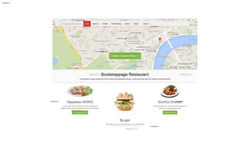 قالب وب سایت Bootstrap Restaurant 