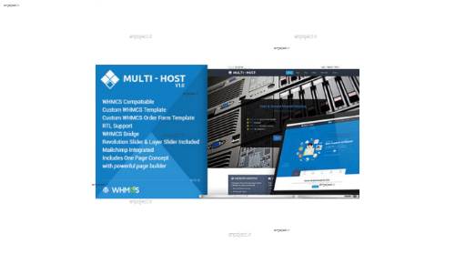 دانلود قالب هاستینگ Multi Hosting نسخه وردپرس و WHMCS