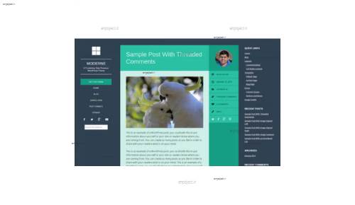 دانلود قالب وبلاگی Moderne برای وردپرس