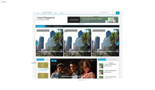 قالب وب سایت SybarMagazine 