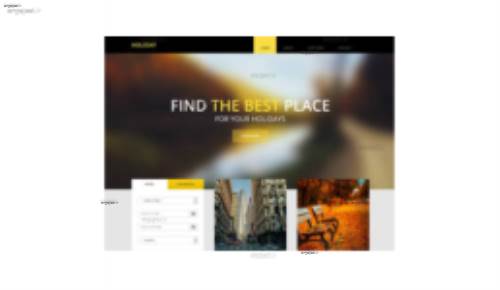 قالب وب سایت Holiday 