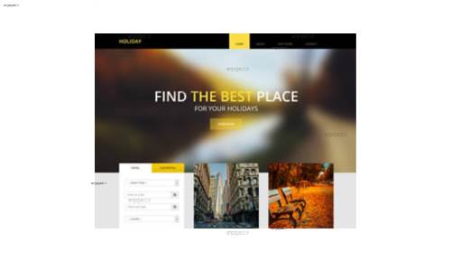 قالب وب سایت Holiday 
