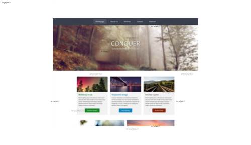قالب وب سایت Conquer 