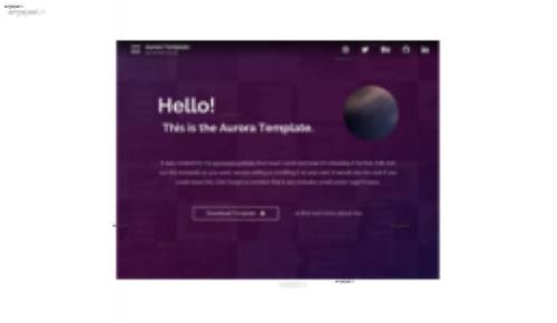 قالب وب سایت Aurora 