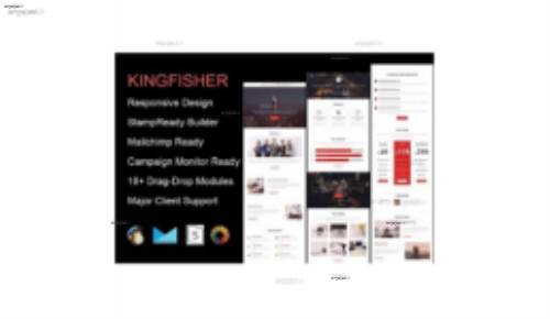 قالب ایمیل شرکتی KingFisher به صورت HTML