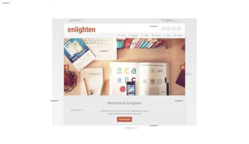 قالب وب سایت Enlighten 