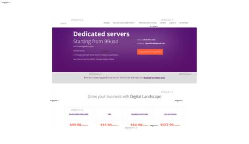 قالب وب سایت Hosting 