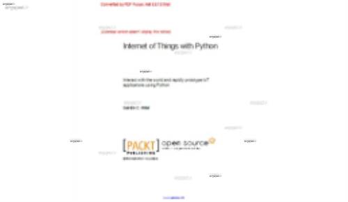 کتاب اینترنت اشیا با پایتون