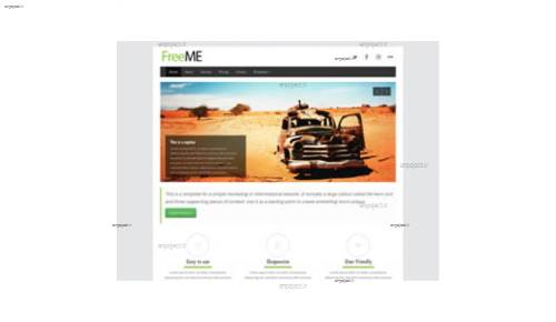 قالب وب سایت FreeMe  قالب وب سایت FreeMe
