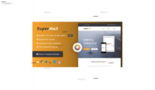 قالب HTML ایمیل و خبرنامه SuperMail Agency همراه با صفحه ساز آنلاین