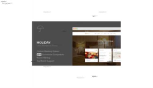 دانلود قالب هتل داری و استراحتگاه Holiday برای وردپرس