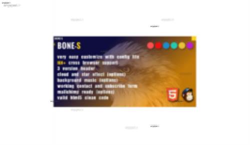 دانلود قالب به زودی Bone-S به صورت HTML