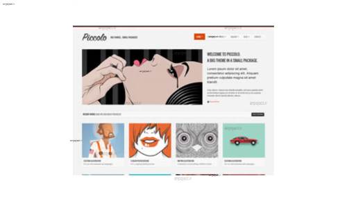 قالب وب سایت Piccolo  قالب وب سایت Piccolo