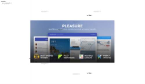 دانلود قالب HTML مدیریت وب سایت Pleasure نسخه 1.5