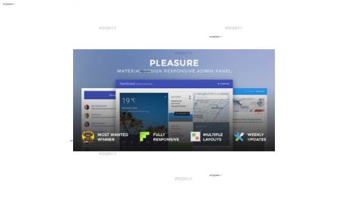 دانلود قالب HTML مدیریت وب سایت Pleasure نسخه 1.5