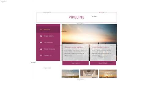 قالب وب سایت Pipeline قالب وب سایت Pipeline