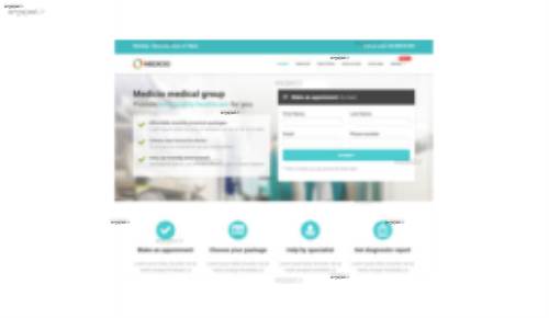 قالب وب سایت Medicio