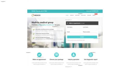 قالب وب سایت Medicio قالب وب سایت Medicio