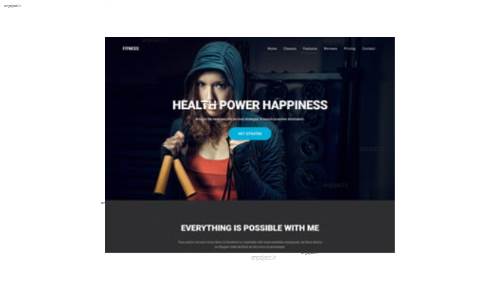 قالب وب سایت Fitness قالب وب سایت Fitness