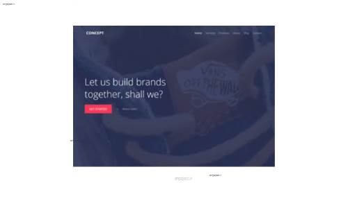 قالب وب سایت Concept قالب وب سایت Concept