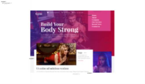 قالب وب سایت Fitness