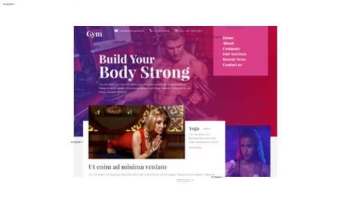 قالب وب سایت Fitness