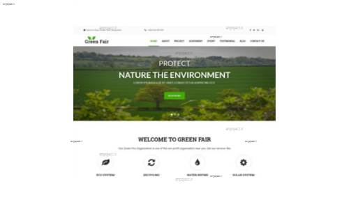قالب وب سایت GreenFair