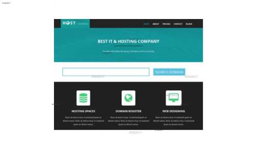قالب وب سایت IT Host 