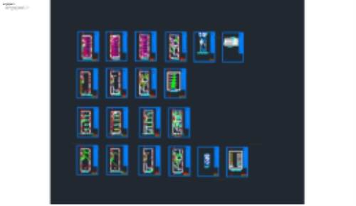 نقشه های تاسیسات مکانیکی یک پروژه تجاری با 2000 مترمربع زیربنا