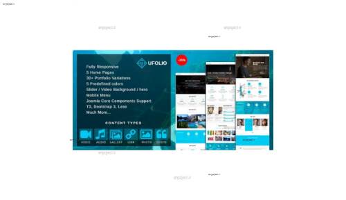 دانلود قالب نمونه کار Ufolio برای جوملا