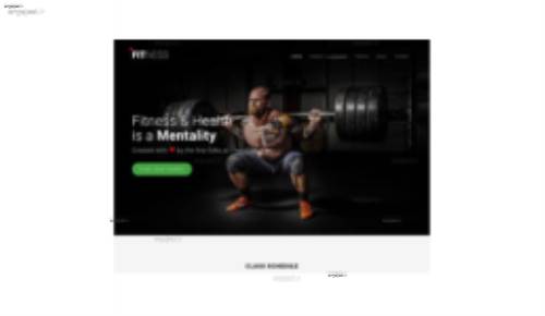 قالب وب سایت Fitness 