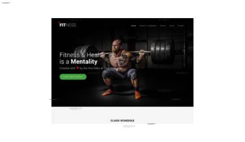 قالب وب سایت Fitness 