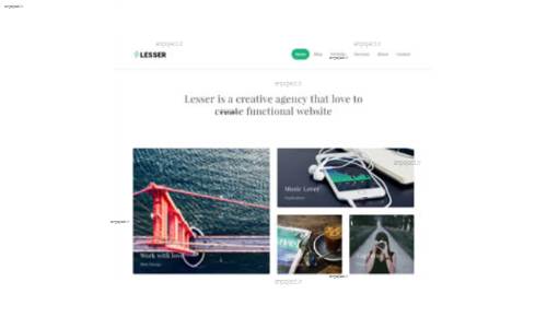 قالب وب سایت Lesser  قالب وب سایت Lesser
