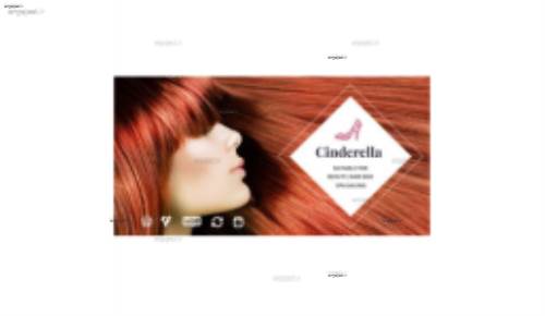 پوسته مو و سالن زیبایی سیندرلا Cinderella برای وردپرس