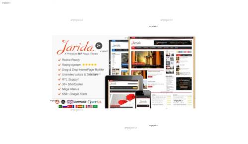 پوسته زیبای مجله خبری جریده (Jarida) نسخه 2.4.0 فارسی پوسته زیبای مجله خبری جریده (Jarida) نسخه 2.4.0 فارسی