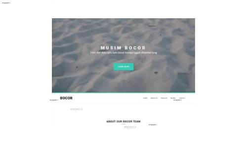 قالب وب سایت Bocor  قالب وب سایت Bocor