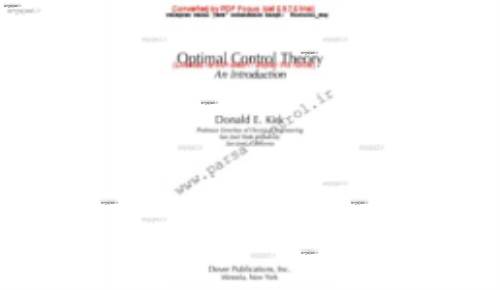 مقدمه ای بر تئوری کنترل بهینه