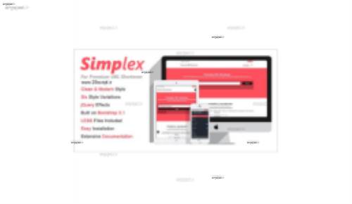 دانلود قالب Simplex برای سیستم Premium URL Shortener