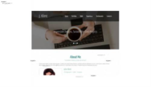 قالب وب سایت J.Klimt Portfolio 