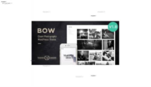 قالب استودیوی نمونه کار عکاسی Bow برای وردپرس