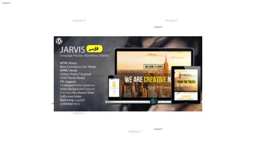 قالب وردپرس تک صفحه ای و فارسی Jarvis نسخه 3.8 قالب وردپرس تک صفحه ای و فارسی Jarvis نسخه 3.8