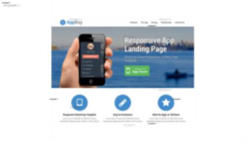 قالب وب سایت AppBay 