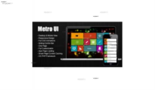دانلود صفحه زیبا به سبک مترو Metro UI