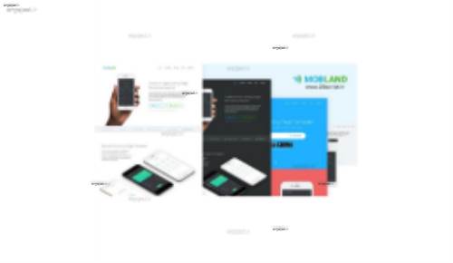 قالب معرفی اپلیکیشن موبایل Mobland به صورت HTML