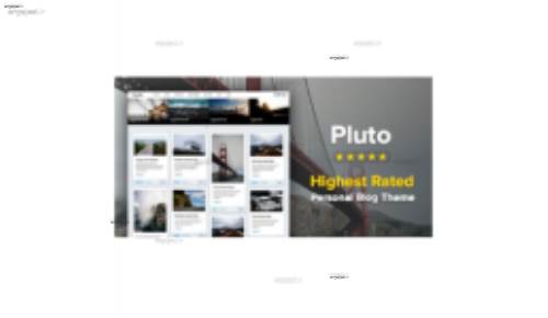 دانلود قالب شخصی و وبلاگی Pluto برای وردپرس
